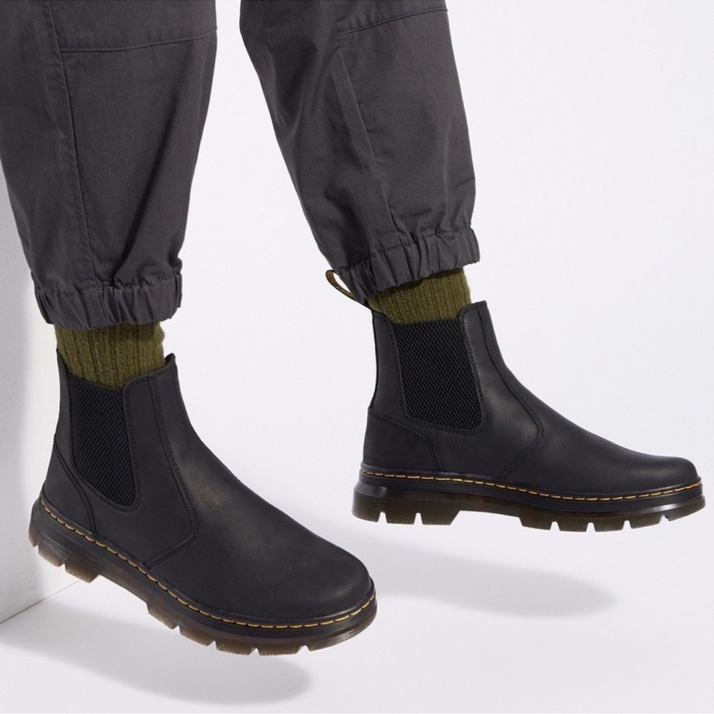 Dr. Martens The Embury Chelsea Black Boot. Size 7.